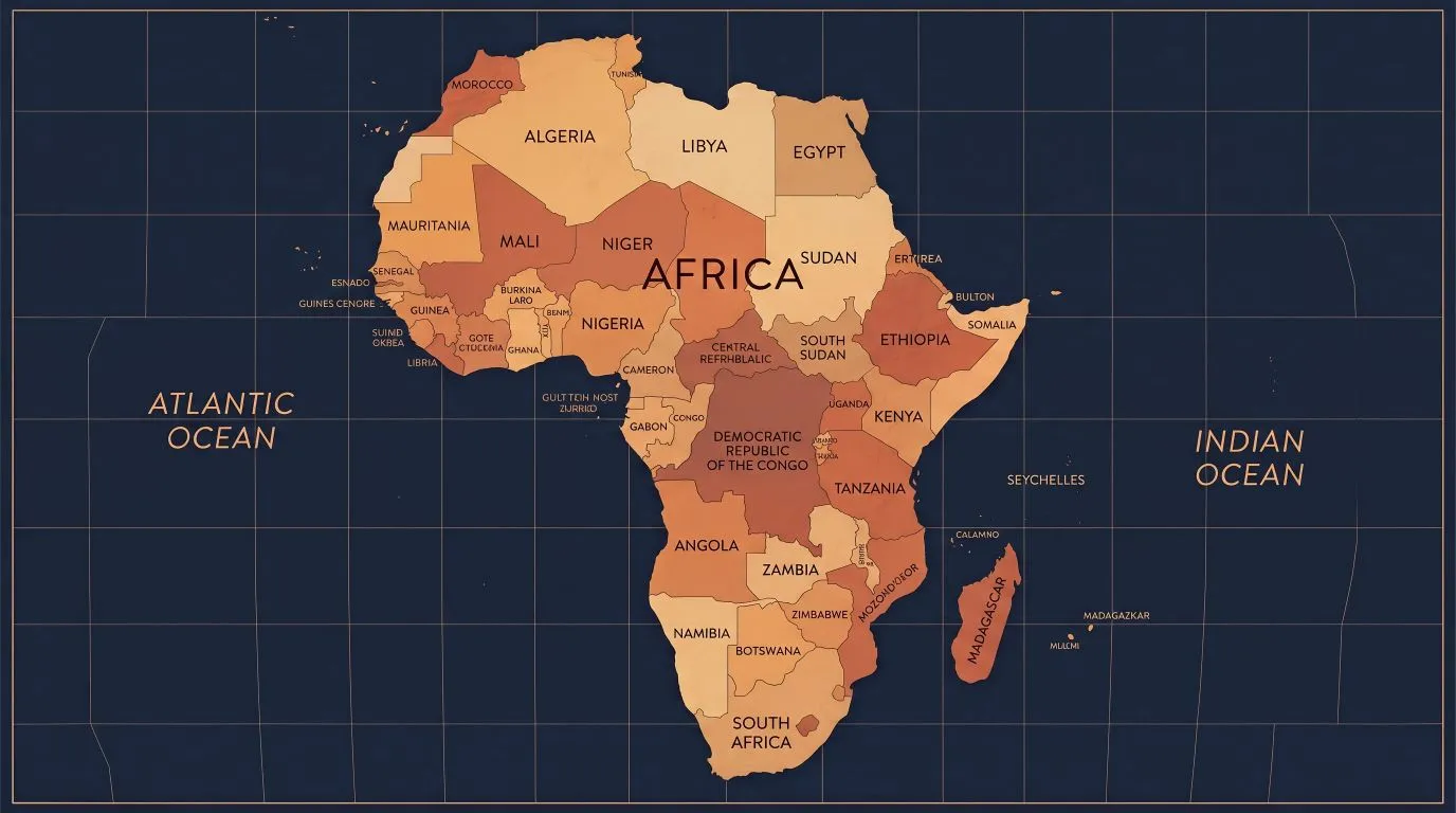 The real size map of Africa