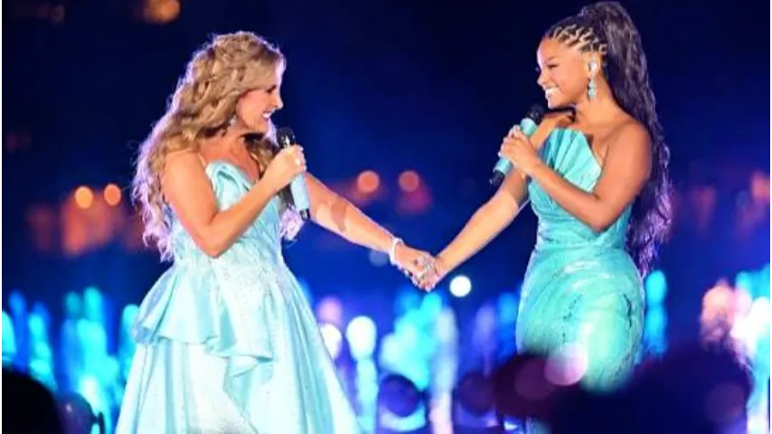 jodi benson and halle bailey support each other