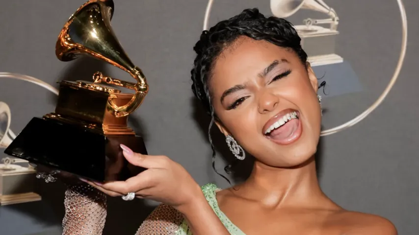 a picture showing tyla's first grammy